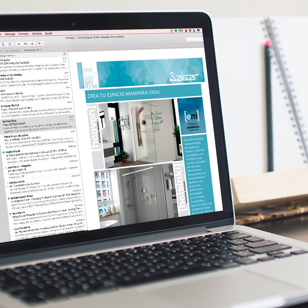 E-mailing Nuevas Mamparas de Baño – Salgar