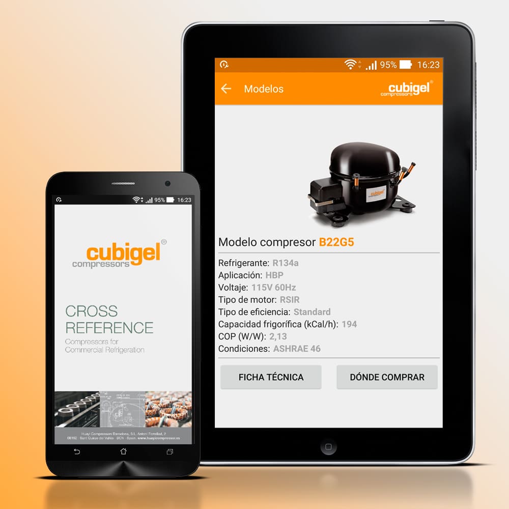 Cubigel Compressors® Cross Reference APP – Cubigel – Huayi