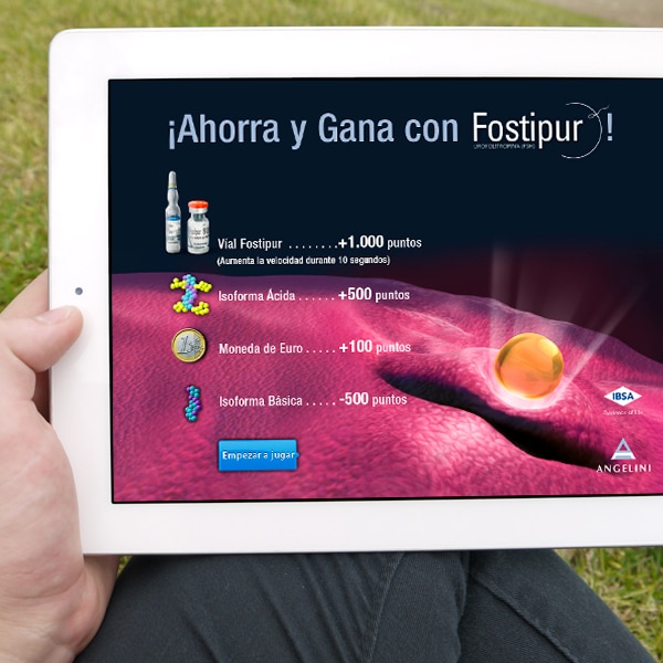 Juego iPad Fostipur – Angelini Farmacéutica