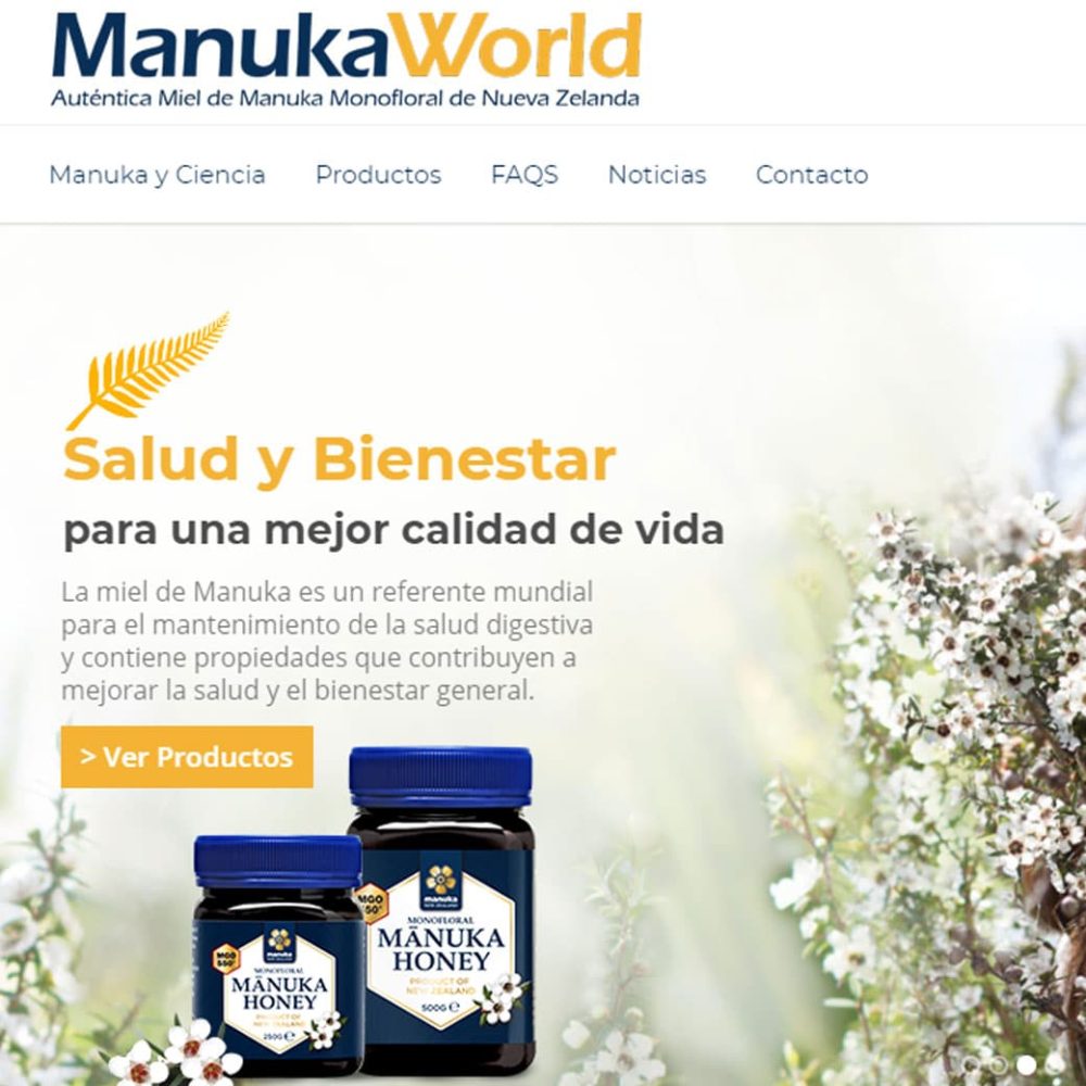 Página Web – Manuka World