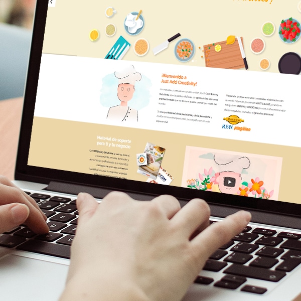 Página Web Just add Creativity – CSM Bakery Solutions