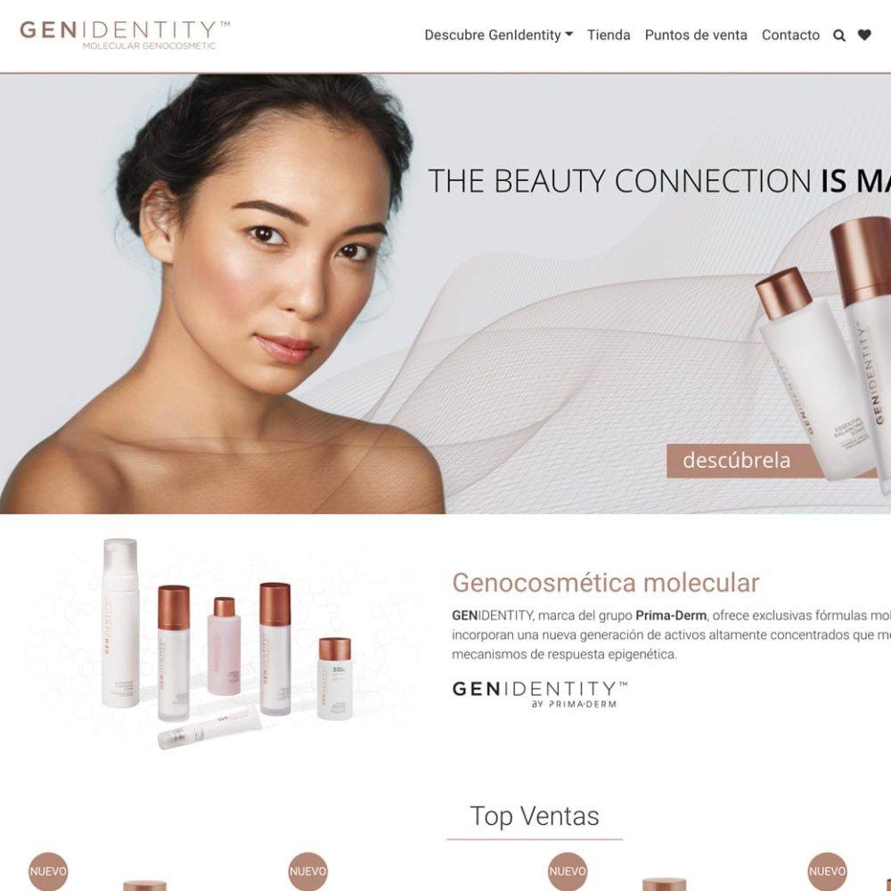 Web GENIDENTITY – Prima-derm