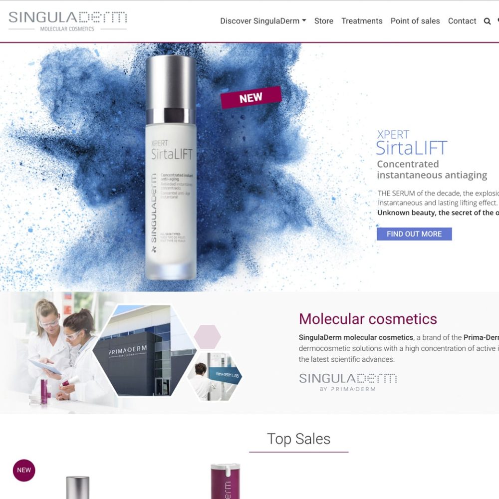 Web Singuladerm – Prima-derm