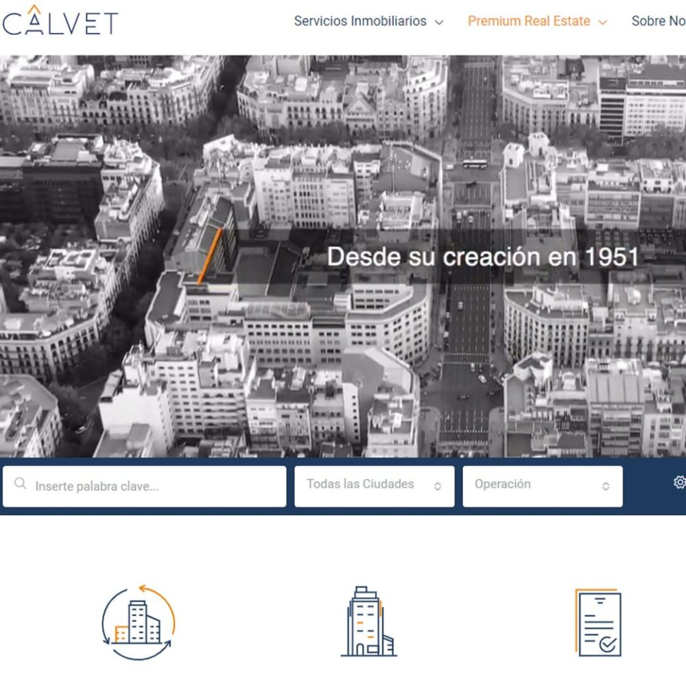 Web Calvet Servicios Inmobiliarios