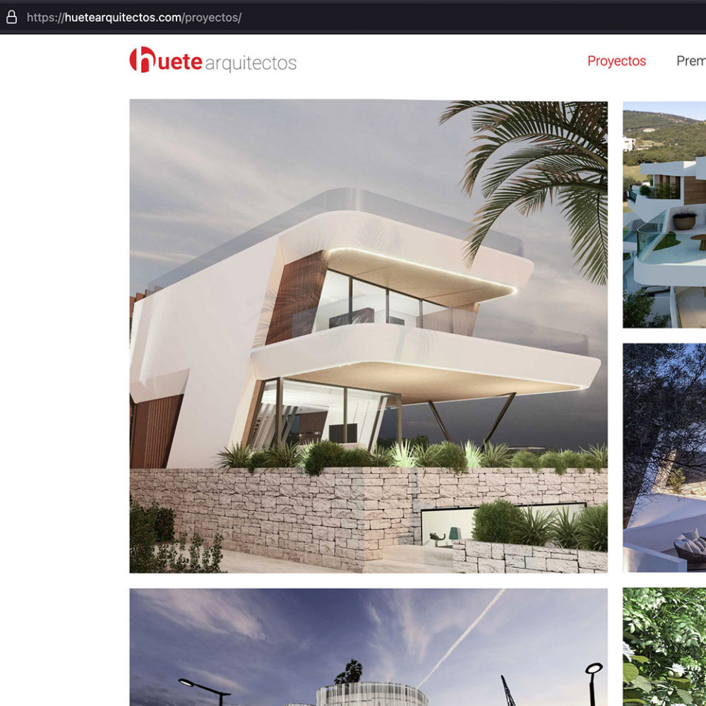 Página web – Huete Arquitectos