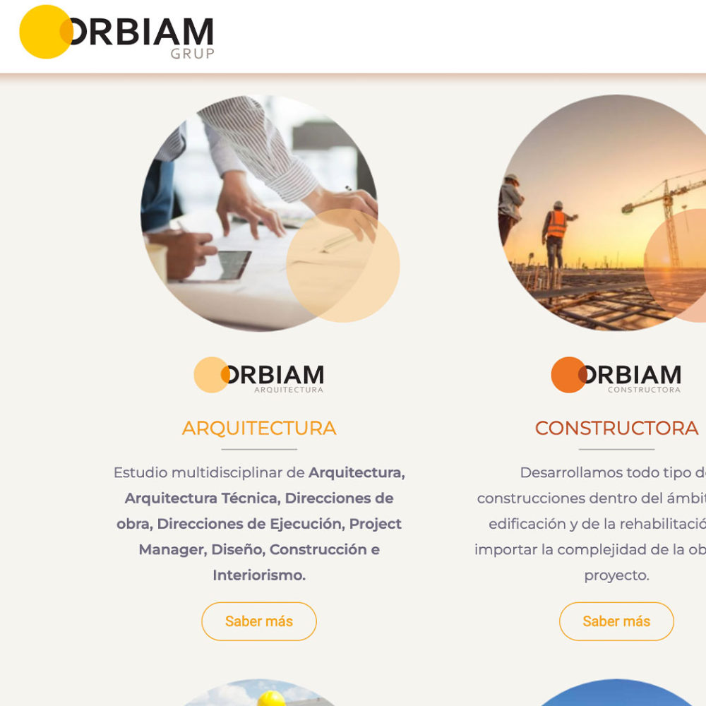 Página web – Orbiam Group